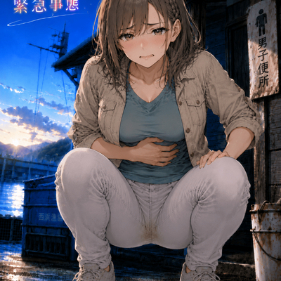 しゃがみ（大おもらし前後）